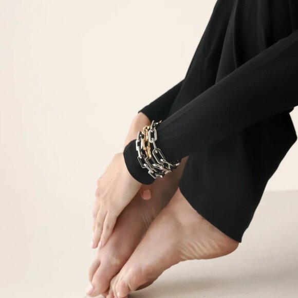 7" Mixed Metal Artiza Bracelet - Picture 5 of 6